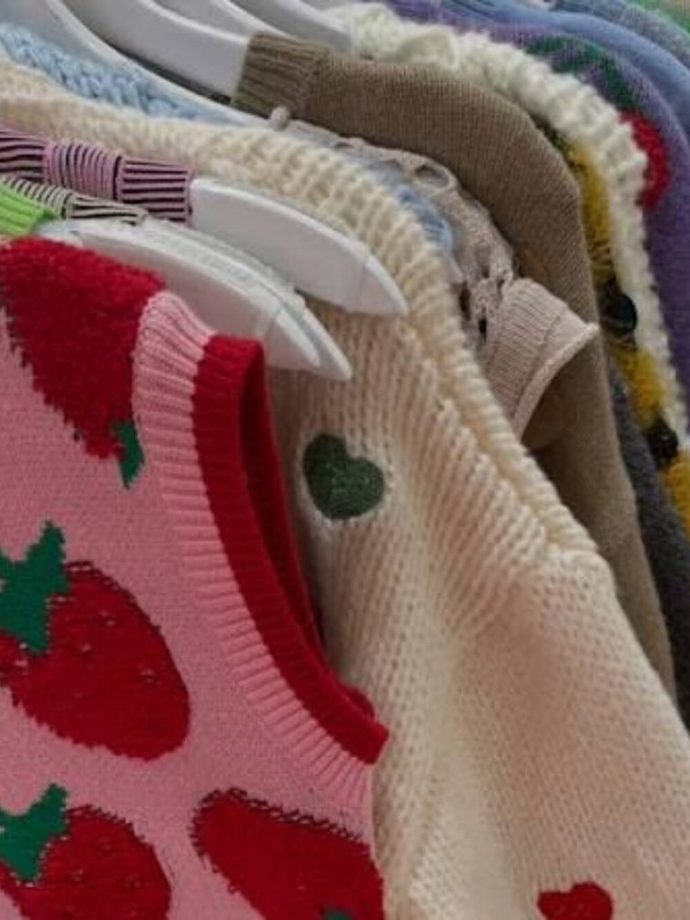 Dreamers By Debut Ladies "Little Lamb Puff" 3D Sheep Knit Lavender Crew Sweater - Picture 11 of 17